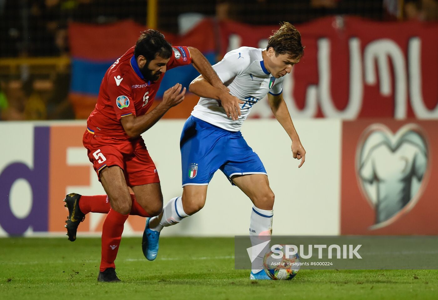 Armenia Soccer Euro 2020 Qualifier Armenia - Italy