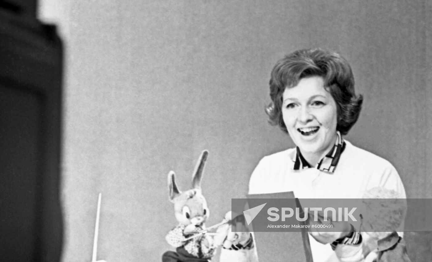 Central Television announcer Valentina Leontyeva