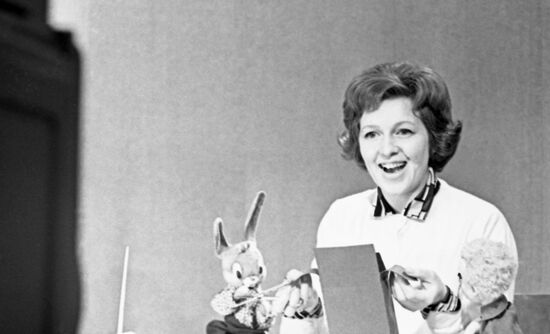 Central Television announcer Valentina Leontyeva