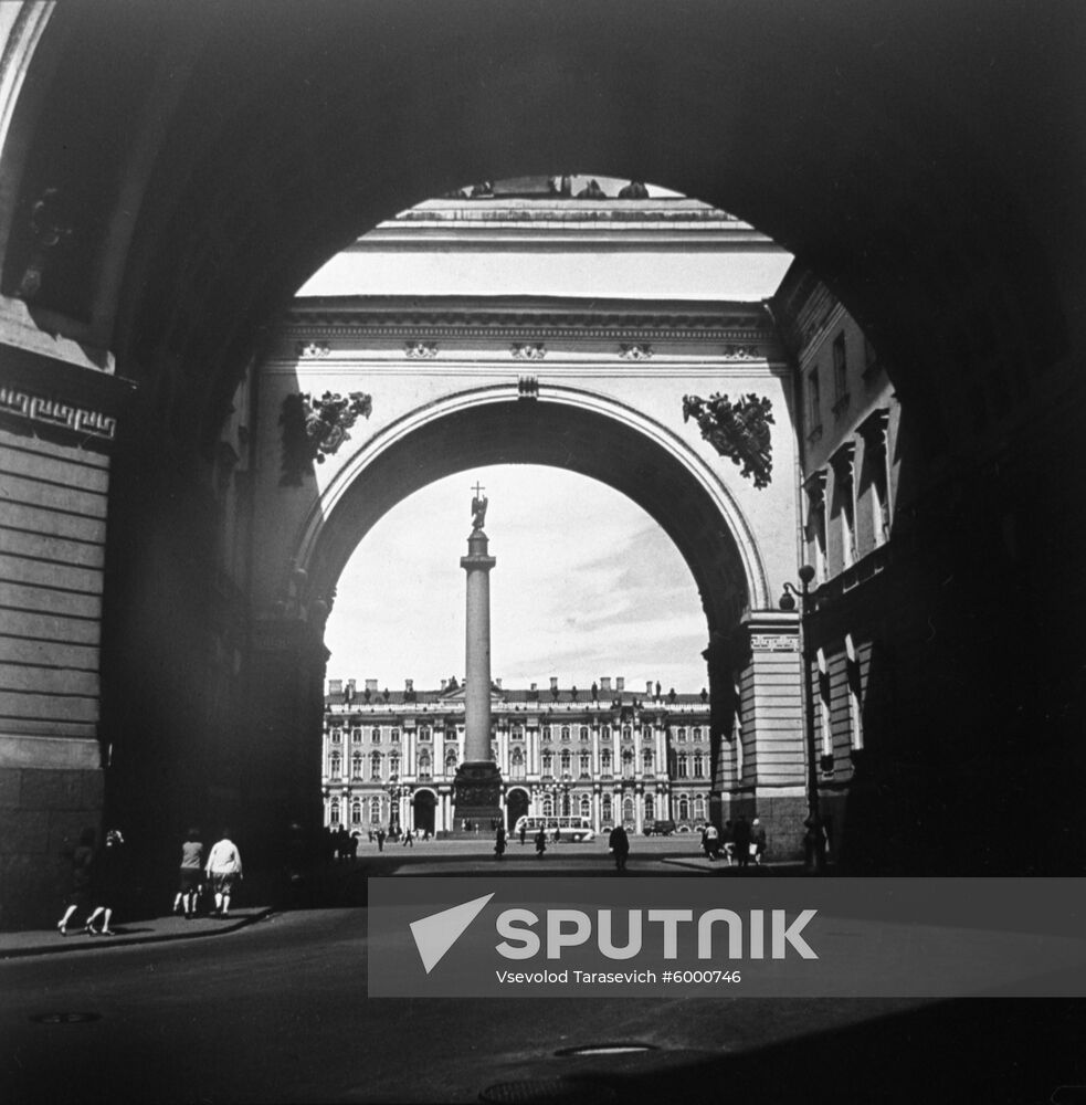 Palace Square in Leningrad