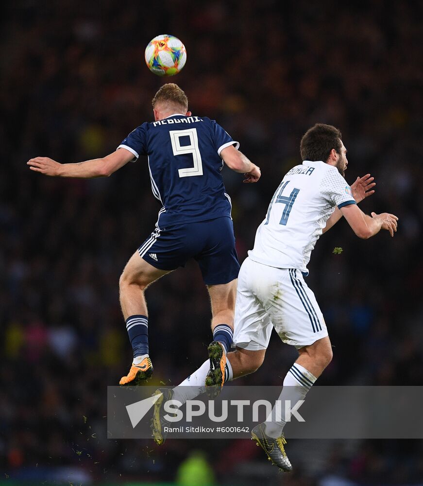 Britain Soccer Euro 2020 Qualifier Scotland - Russia