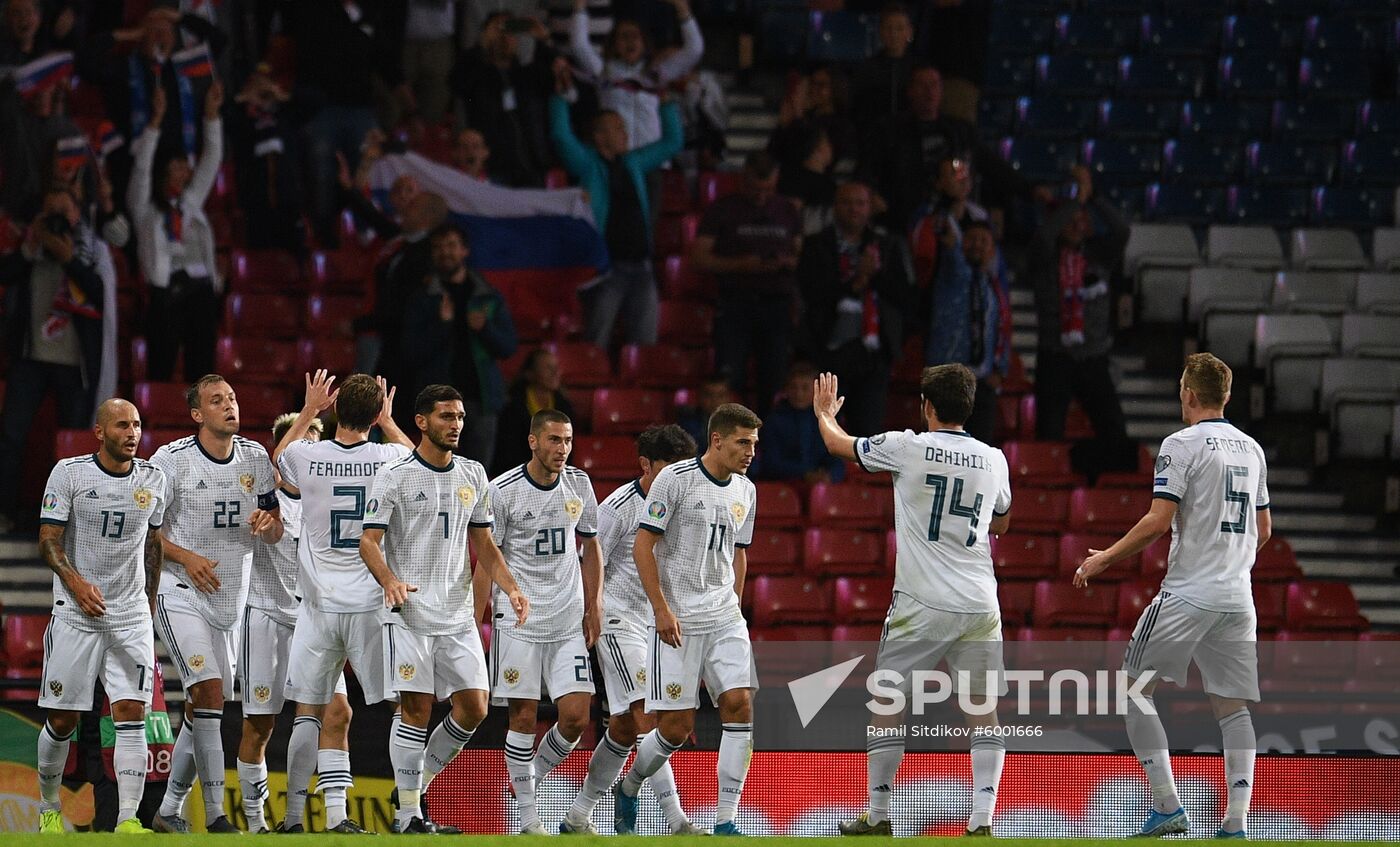 Britain Soccer Euro 2020 Qualifier Scotland - Russia