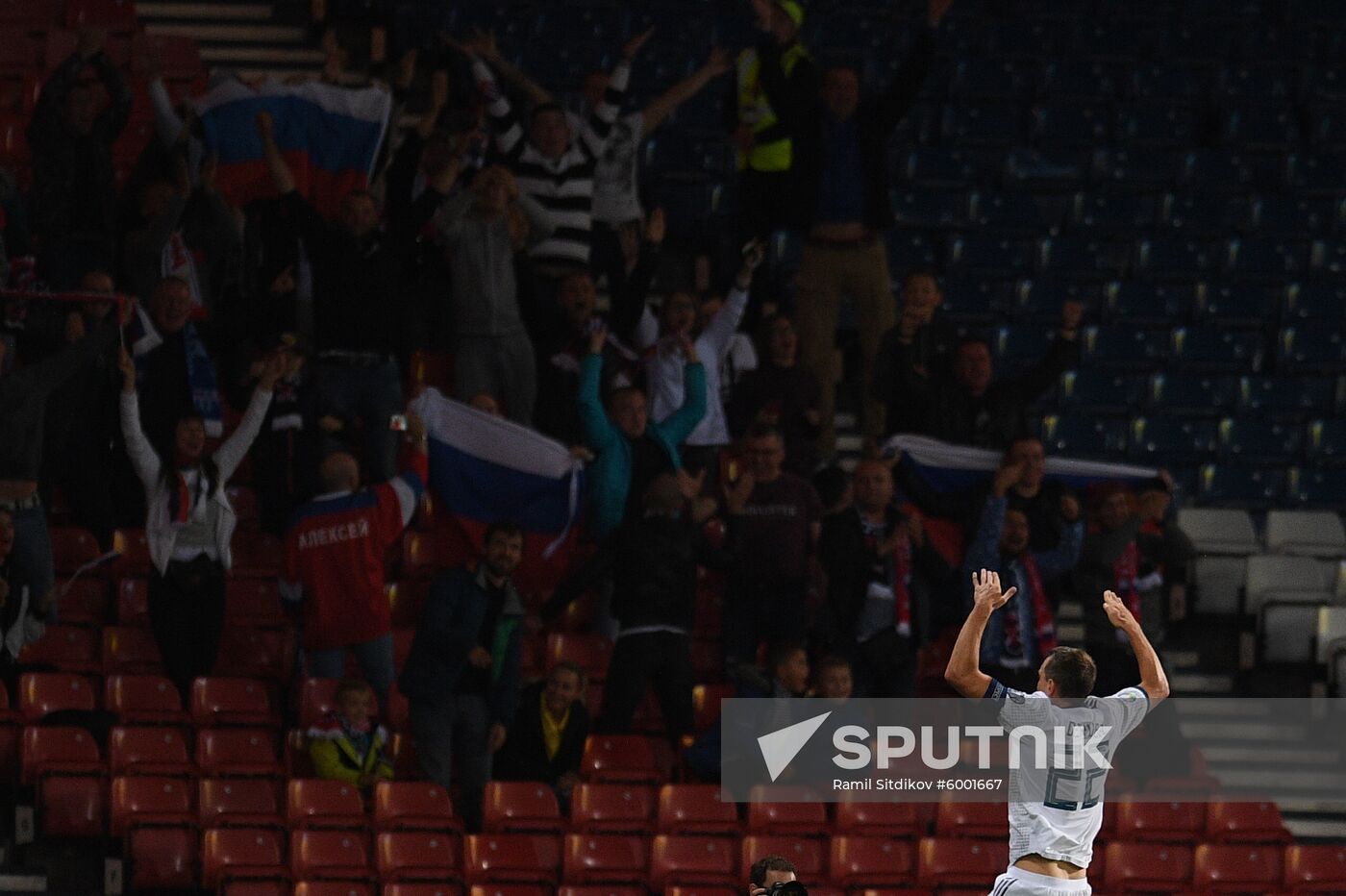 Britain Soccer Euro 2020 Qualifier Scotland - Russia