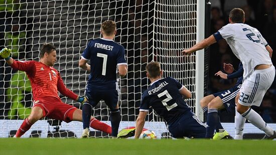 Britain Soccer Euro 2020 Qualifier Scotland - Russia