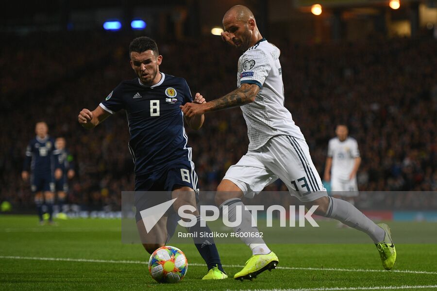 Britain Soccer Euro 2020 Qualifier Scotland - Russia