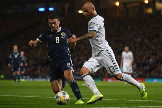 Britain Soccer Euro 2020 Qualifier Scotland - Russia