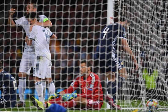 Britain Soccer Euro 2020 Qualifier Scotland - Russia