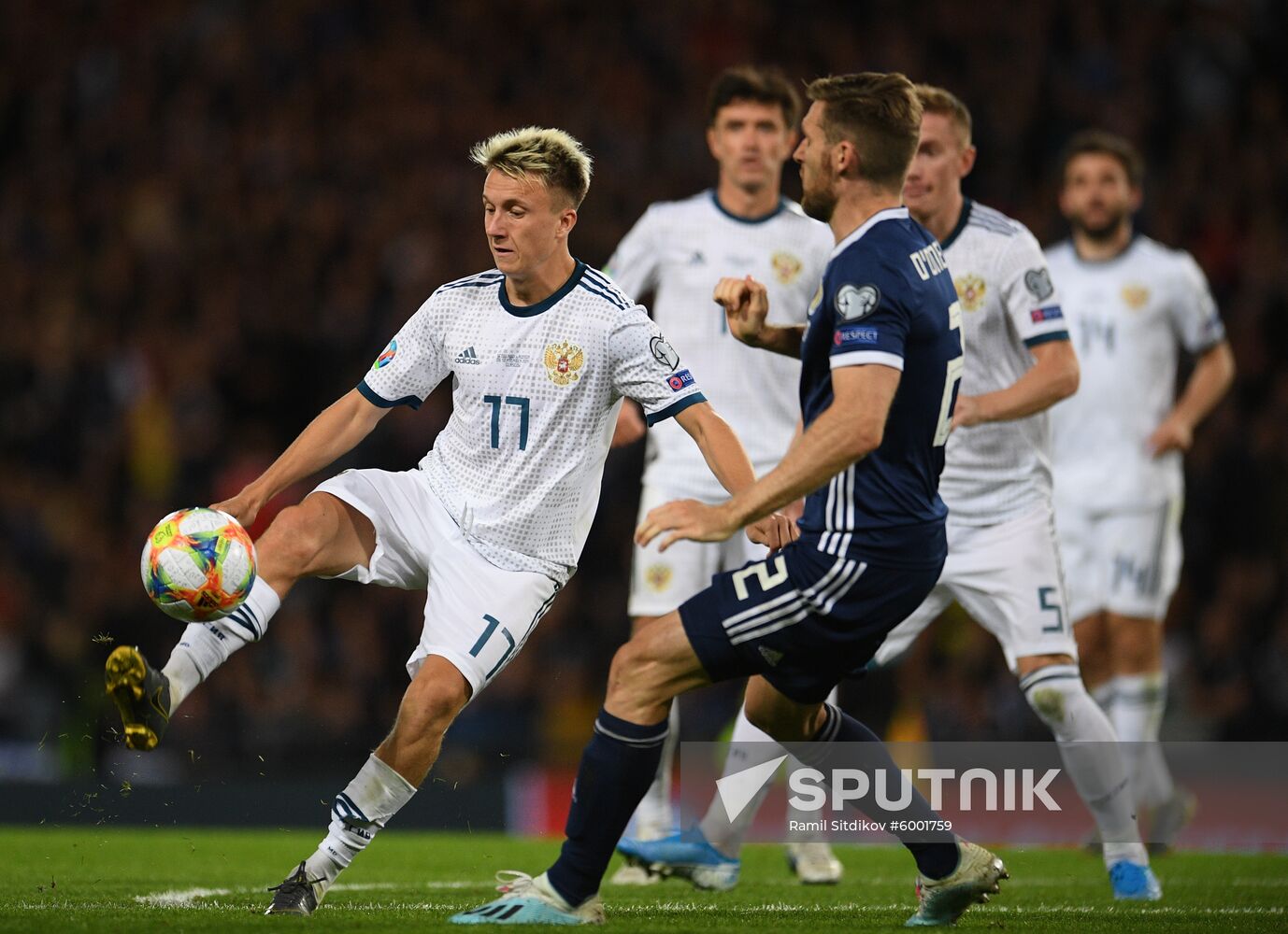 Britain Soccer Euro 2020 Qualifier Scotland - Russia
