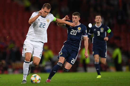 Britain Soccer Euro 2020 Qualifier Scotland - Russia