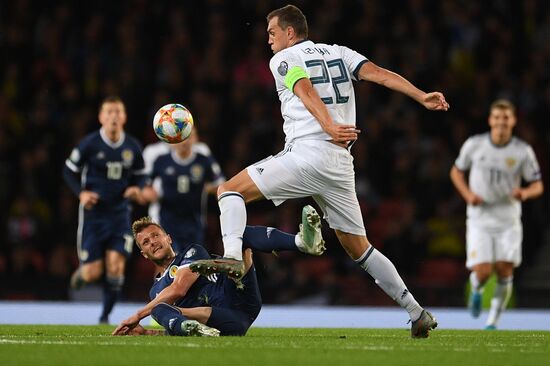 Britain Soccer Euro 2020 Qualifier Scotland - Russia