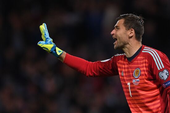 Britain Soccer Euro 2020 Qualifier Scotland - Russia