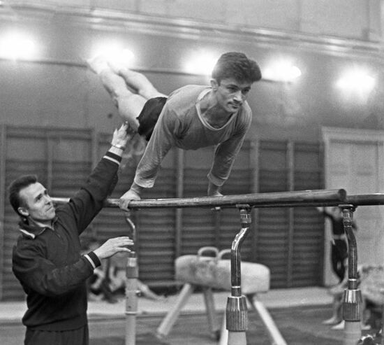 Soviet Ukrainian gymnast Viktor Chukarin