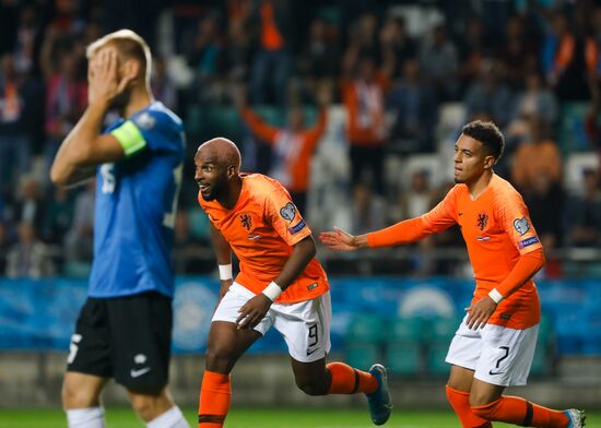 Estonia Soccer Euro 2020 Qualifier Estonia - Netherlands