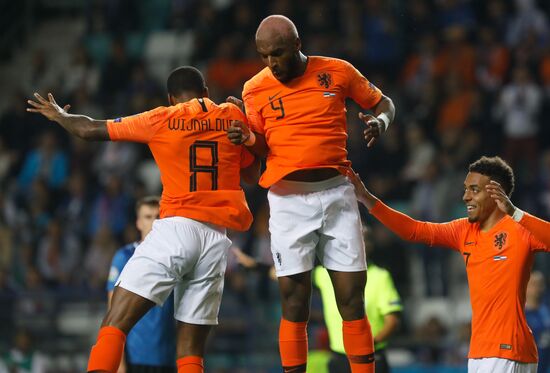 Estonia Soccer Euro 2020 Qualifier Estonia - Netherlands