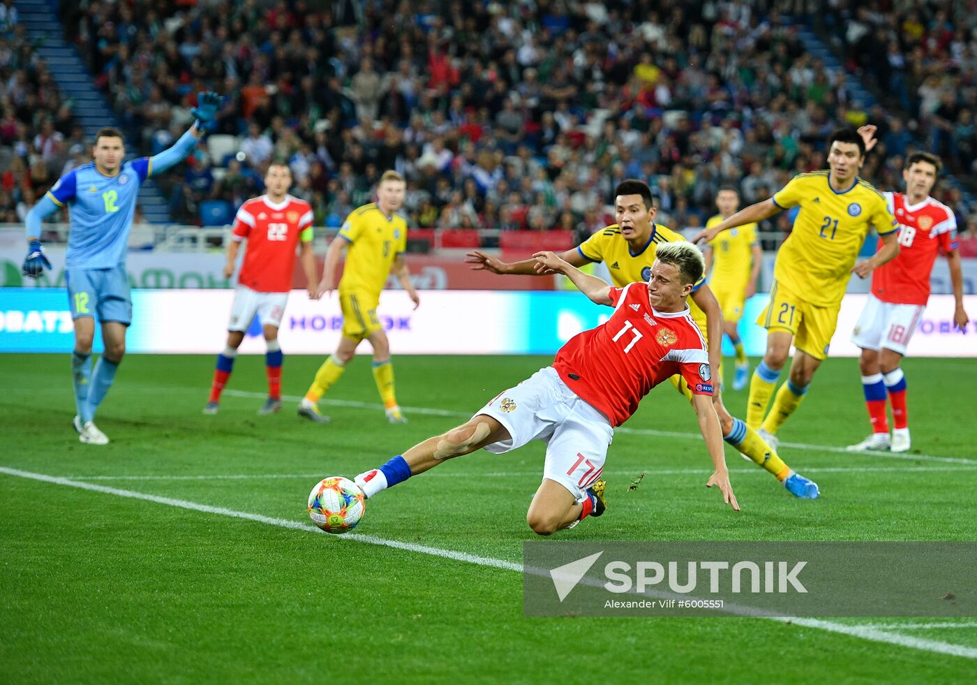 Russia Soccer Euro 2020 Qualifier Russia - Kazakhstan
