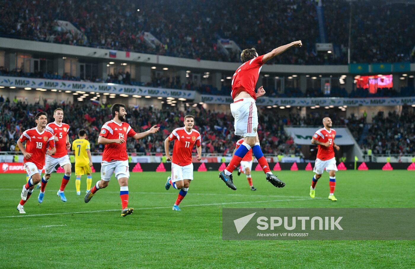 Russia Soccer Euro 2020 Qualifier Russia - Kazakhstan