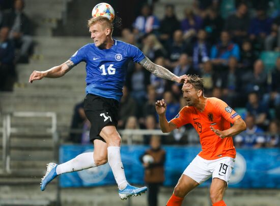 Estonia Soccer Euro 2020 Qualifier Estonia - Netherlands