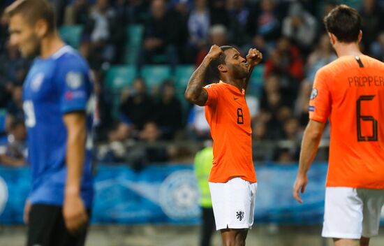 Estonia Soccer Euro 2020 Qualifier Estonia - Netherlands