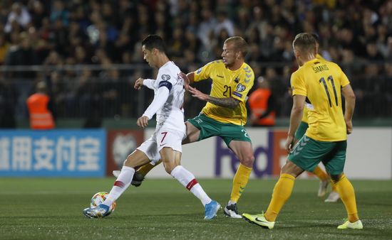 Lithuania Soccer Euro 2020 Qualifier Lithuania - Portugal