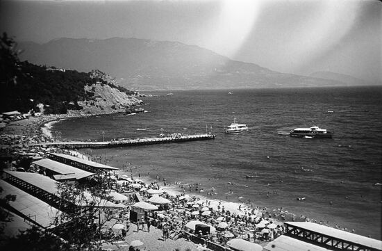 Golden Coast beach in Yevpatoria