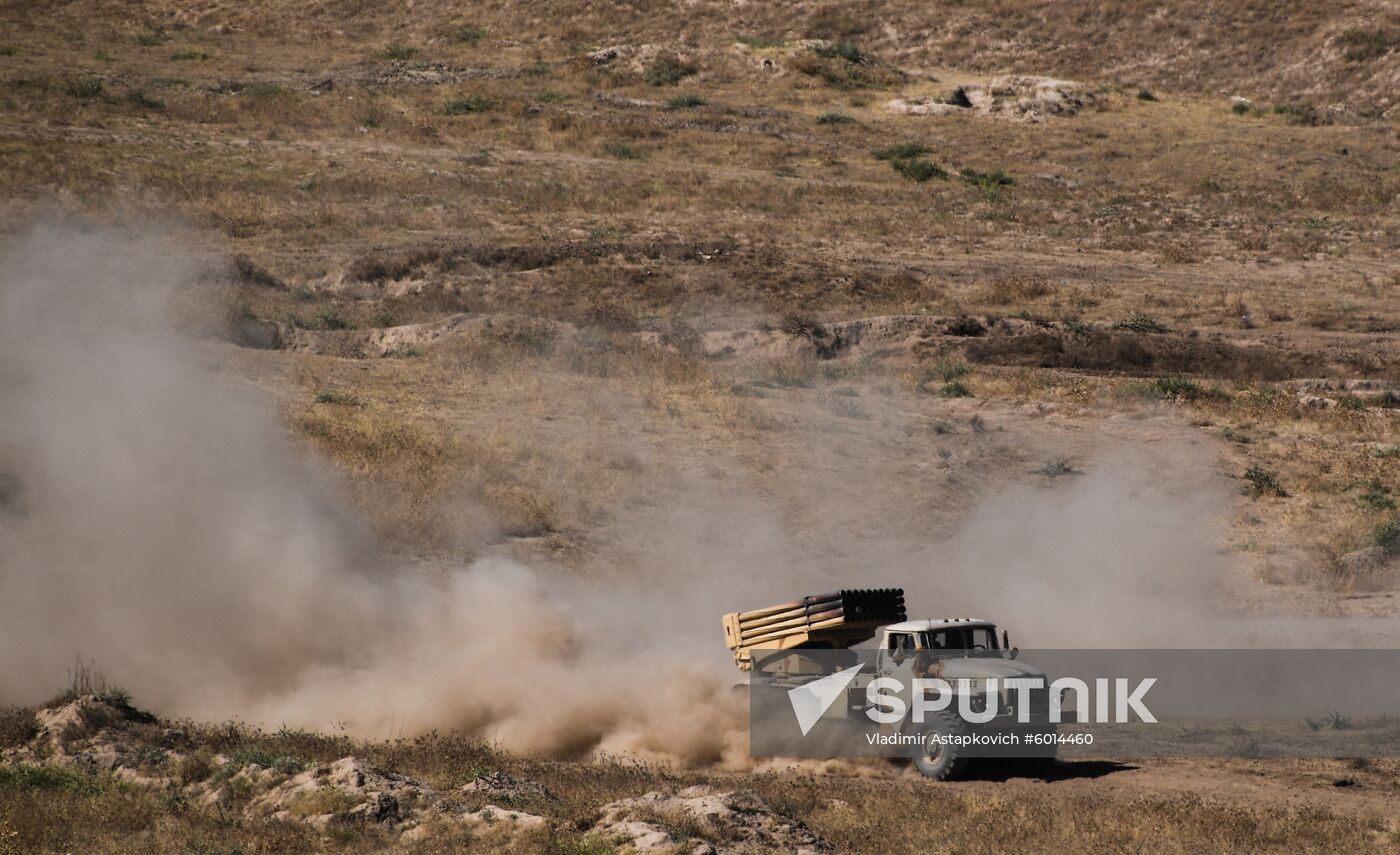 Tajikistan Russia Army Drills