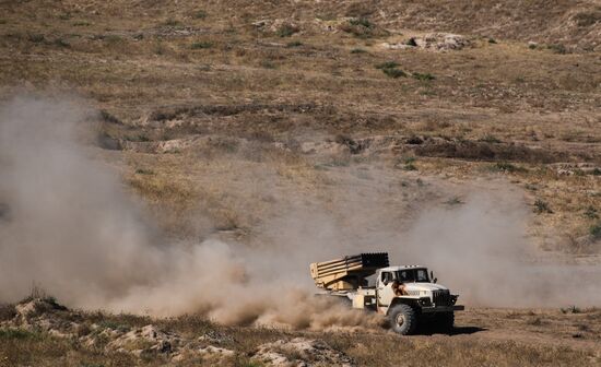 Tajikistan Russia Army Drills