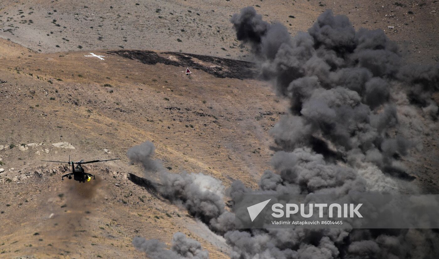 Tajikistan Russia Army Drills