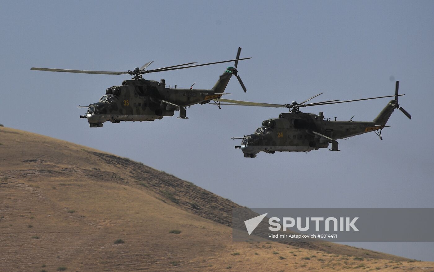 Tajikistan Russia Army Drills