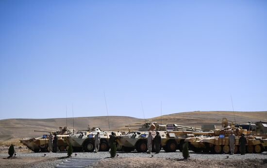 Tajikistan Russia Army Drills