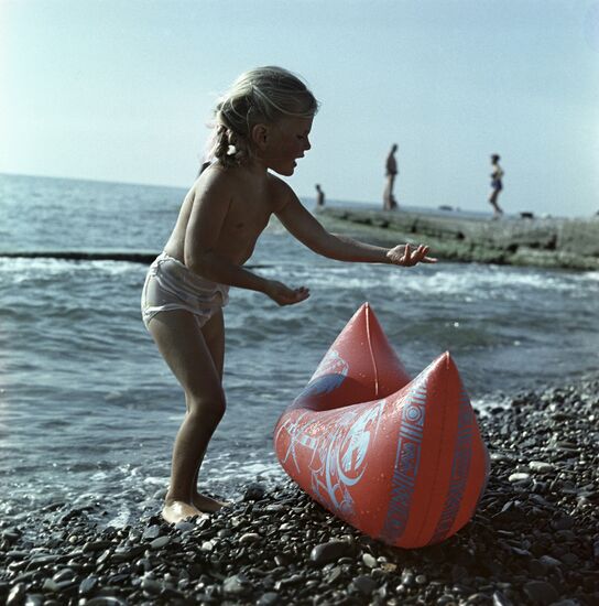 Summer vacation on Black Sea coast