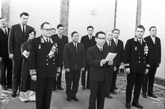 DRV Ambassador to the USSR presenting his credentials