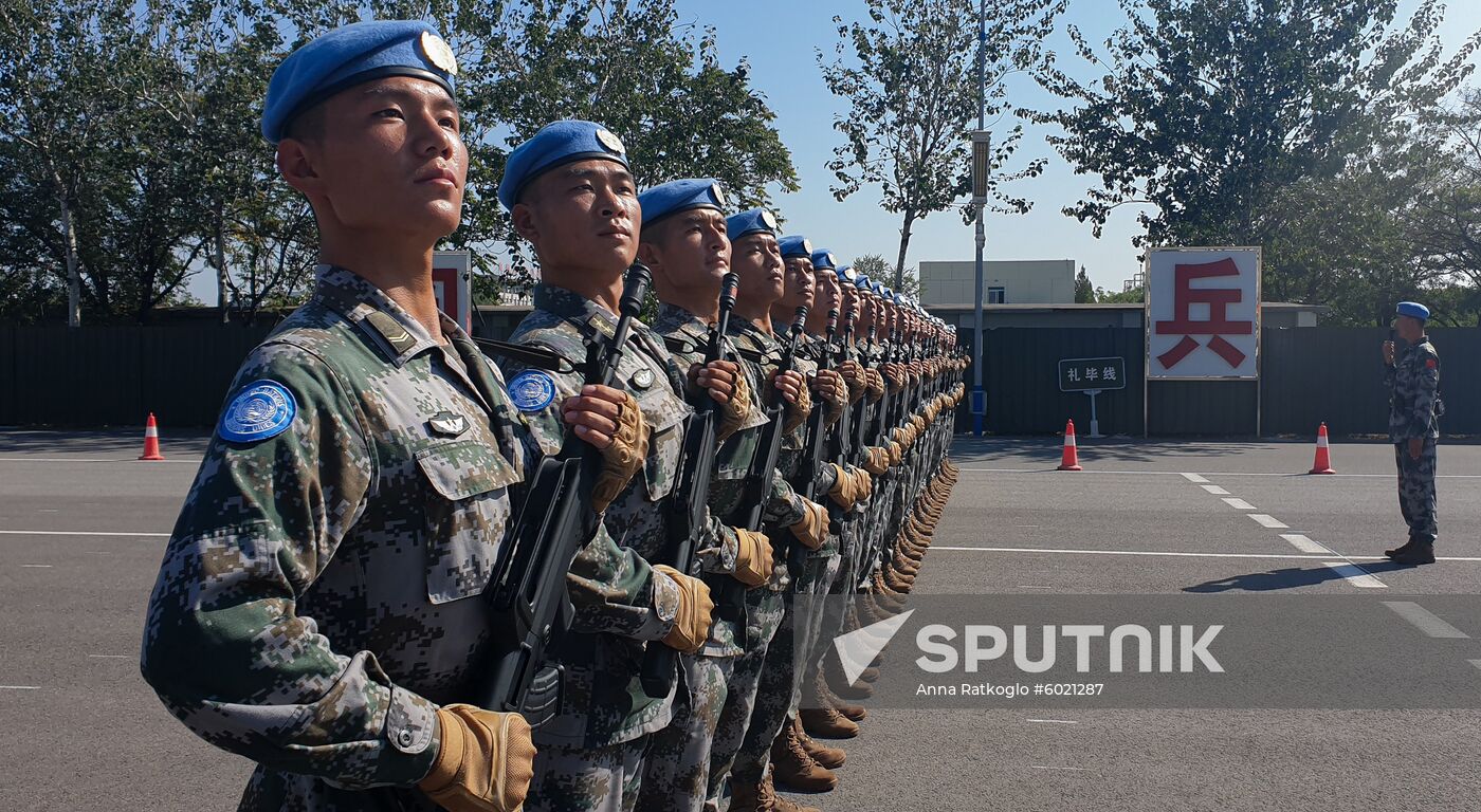 China Anniversary Parade Rehearsal