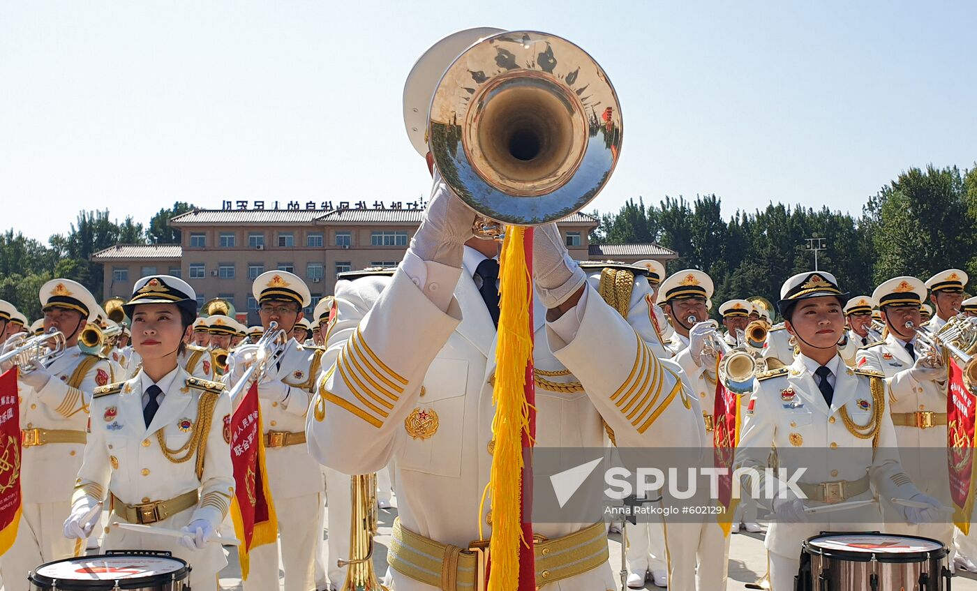 China Anniversary Parade Rehearsal