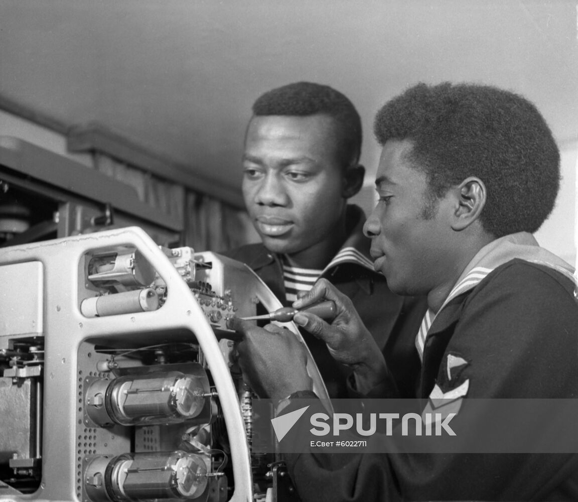 Sailors from Ghana in Odessa