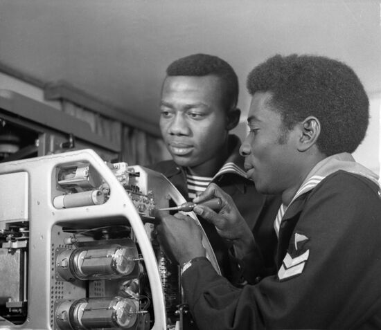 Sailors from Ghana in Odessa