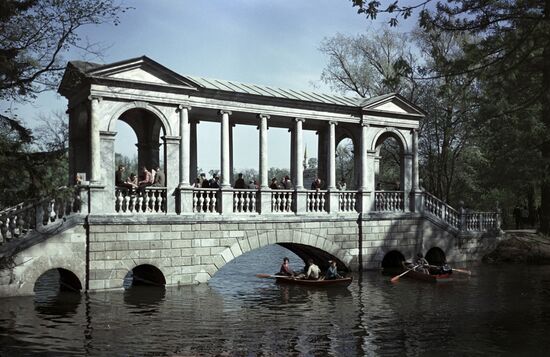Catherine Park in town of Pushkin near Leningrad