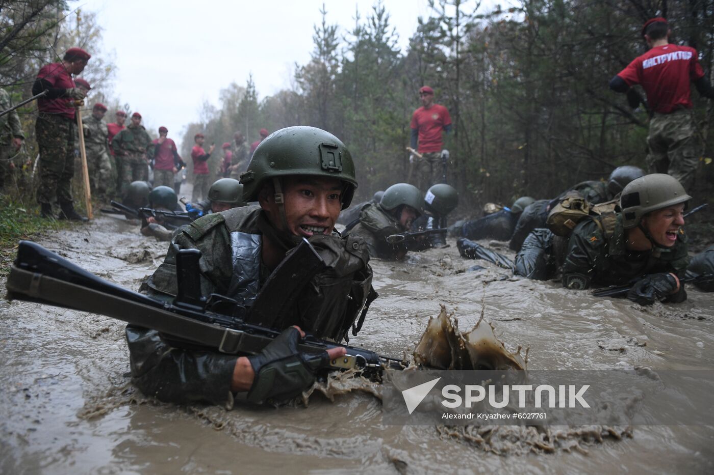 Russia National Guard Maroon Berets Exams