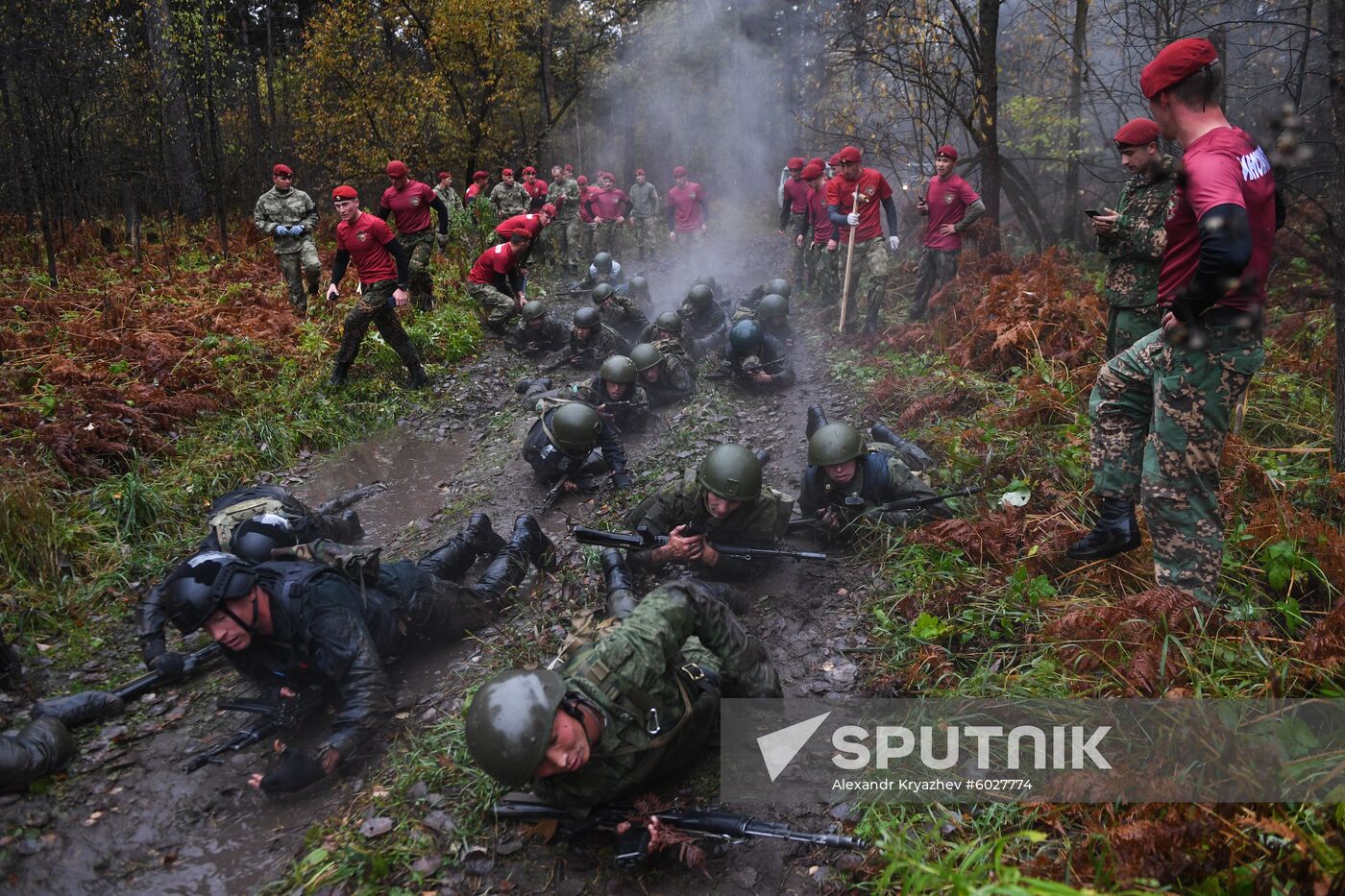 Russia National Guard Maroon Berets Exams