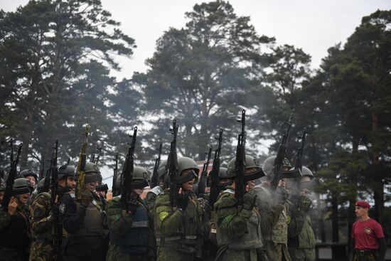 Russia National Guard Maroon Berets Exams