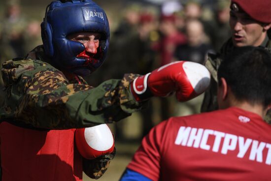 Russia National Guard Maroon Berets Exams