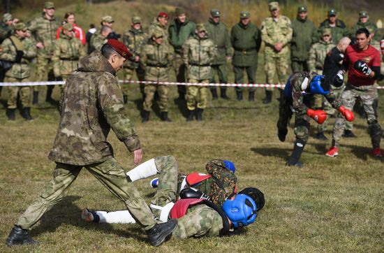 Russia National Guard Maroon Berets Exams