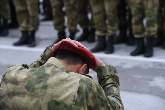 Russia National Guard Maroon Berets Exams