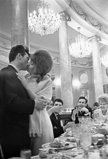 Newlyweds Valentina and Vladimir Poltavets
