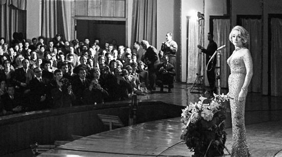 German actress and singer Marlene Dietrich's tour in USSR