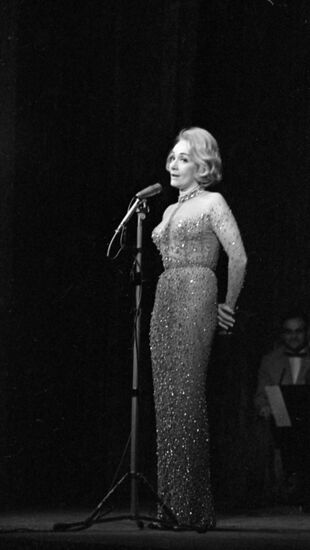 German actress and singer Marlene Dietrich's tour in USSR