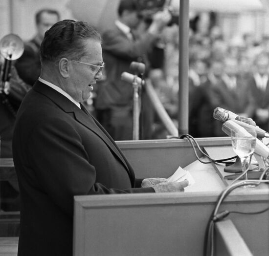 President of Yugoslavia Josip Broz Tito visits USSR