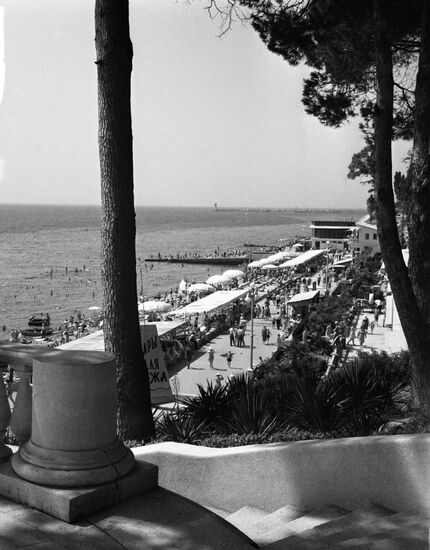 Public beach in Sochi