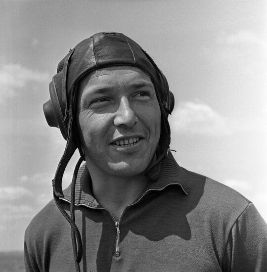 Soviet aerobatic flying champion Vladimir Martemyanov