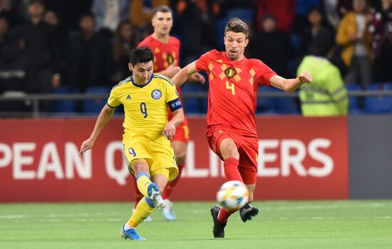 Kazakhstan Soccer Euro 2020 Qualifier Kazakhstan - Belgium