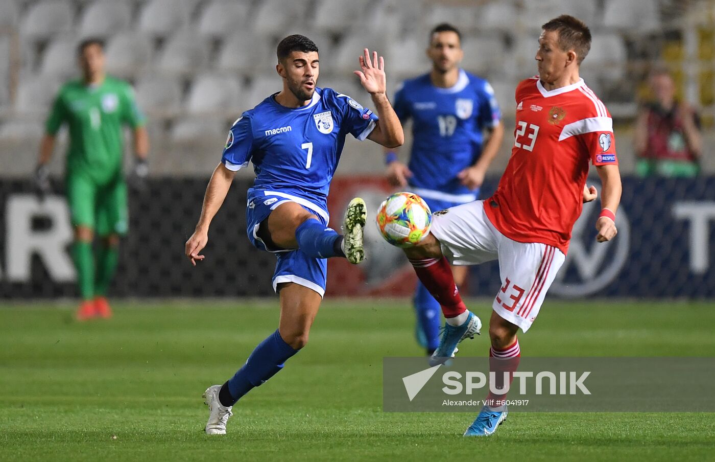 Cyprus Soccer Euro 2020 Qualifier Cyprus - Russia